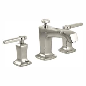 Margaux 8 in. Widespread 2-Handle Low-Arc Water-Saving Bathroom Faucet in Vibrant Polished Nickel