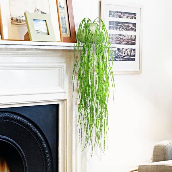 35 in. Artificial Twig Ivy Leaf Vine Hanging Plant Greenery Foliage Bush (Set of 2)