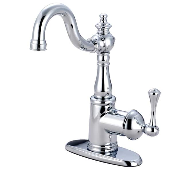 Kingston Brass 4 in. Centerset Single-Handle Bathroom Faucet in Chrome