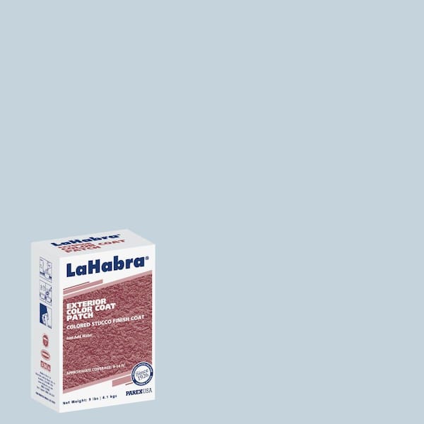 LaHabra 9 lb. Exterior Stucco Color Patch #504 Blue Grey