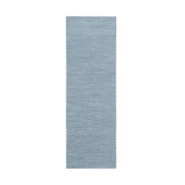 Superior Aero Hand-Braided Wool Area Rug, 5' x 8', Light Blue