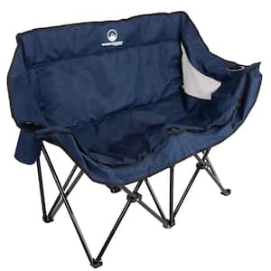2-Person Camp Chair with Carrying Bag by Wakeman Outdoor (Blue)