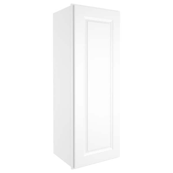 HOMEIBRO 15-in W X 12-in D X 42-in H in Traditional White Plywood Ready to Assemble Wall Kitchen Cabinet