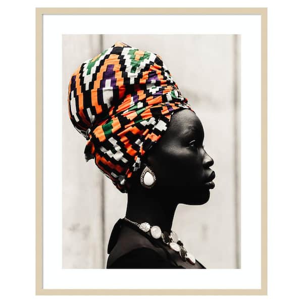 Amanti Art Black is Style by Oladimeji Odunsi 33 in. W x 41 in. H. Wood Framed Wall Art Print Framed in Brown