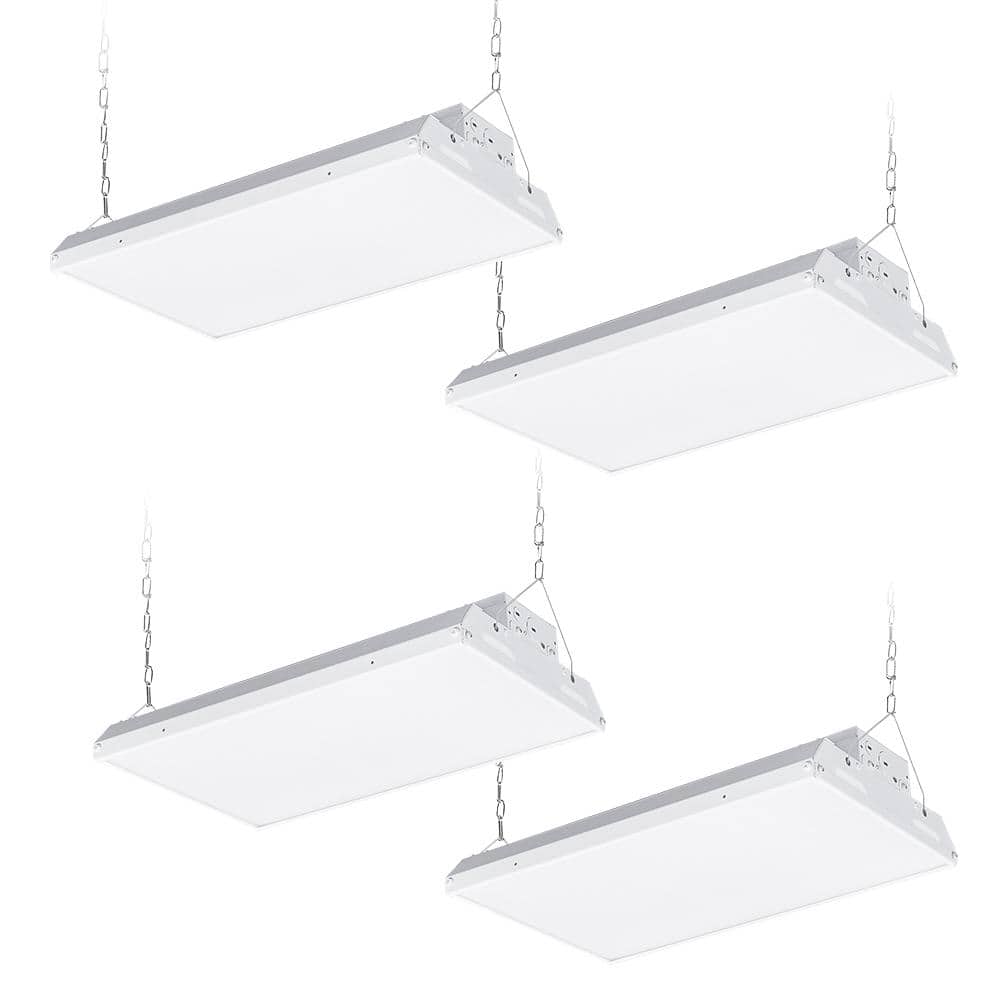 1.4 ft. 115-Watt 17,000-Lumens Integrated LED Dimmable White Compact Size Linear High Bay Light 4000K/5000K (4-Pack) price history on PriceWatchPro
