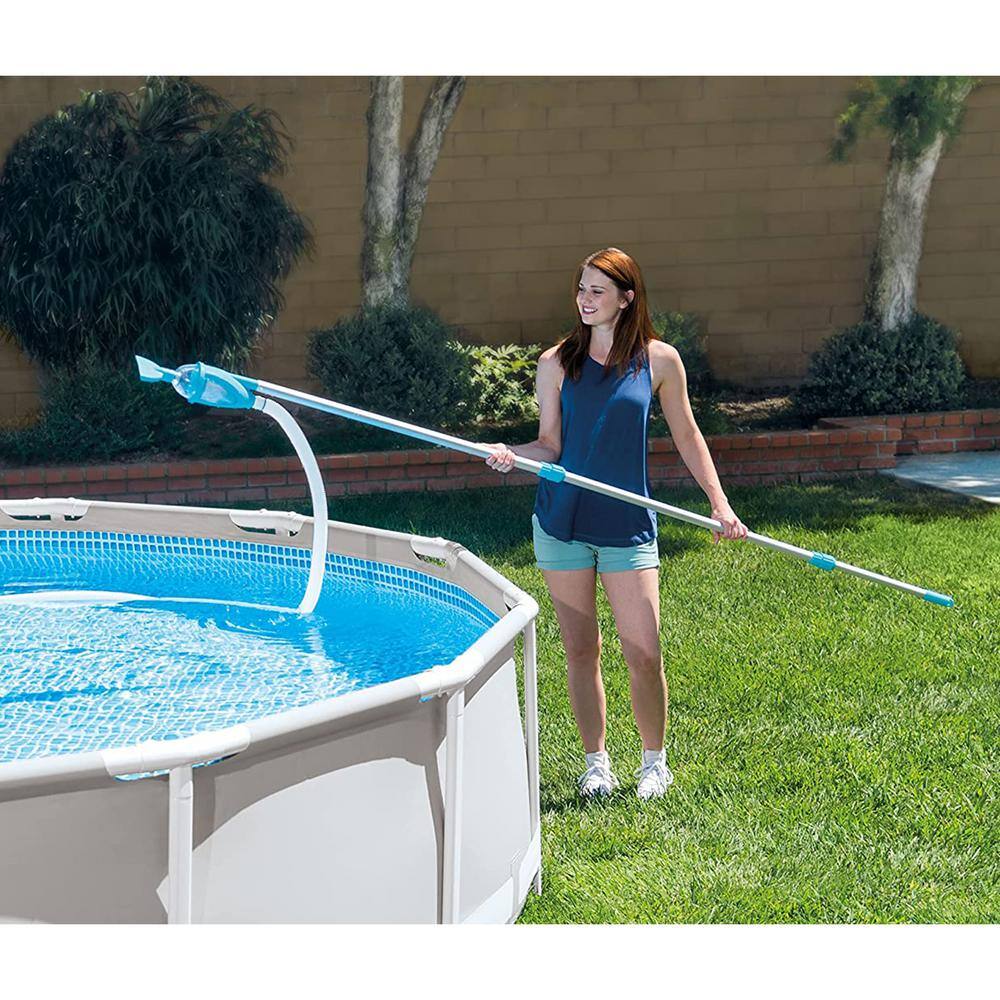 Deluxe Pool Cleaning Kit with Telescoping Aluminum Shaft and Attachments