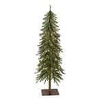 4 ft. Green Pre-Lit Alpine Artificial Christmas Tree with 100-Lights