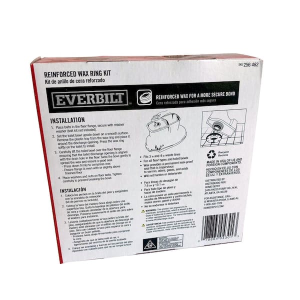 Everbilt Reinforced Wax Ring with Bolts #3 <br><font color=Red> Free  Shipping</font>