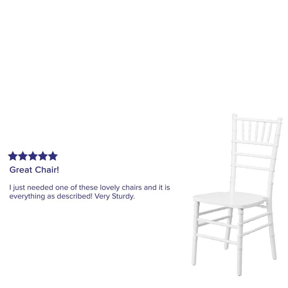 Elegant White Wood Chiavari Banquet Chair