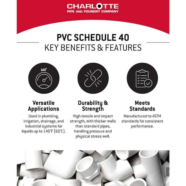 2 in. PVC Schedule 40 90-Degree Spigot x S Street Elbow Fitting