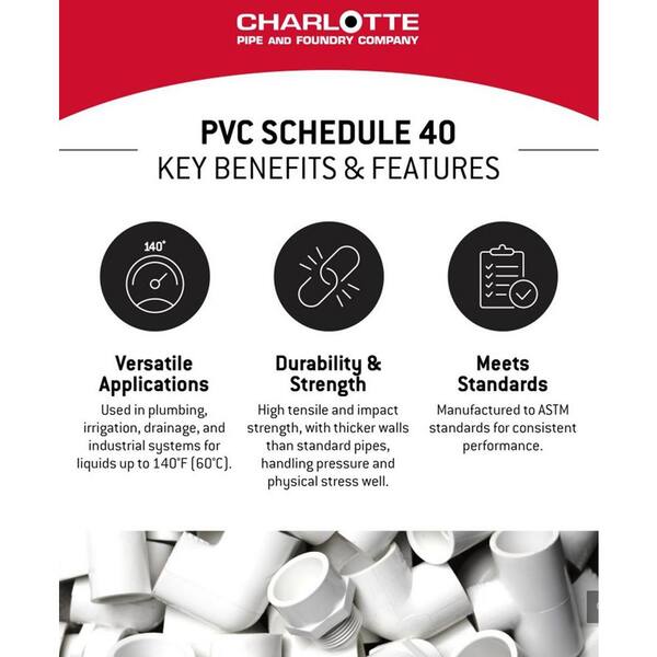 2 in. x 1-1/2 in. PVC Sch. 40 Reducer Bushing