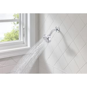 Ignite 5-Spray Patterns with 2.5 GPM 3.75 in. Single Wall Mount Fixed Shower Head in Chrome