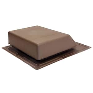 61 sq. in. NFA Plastic Slant-Back Roof Louver Static Vent in Brown (Sold in Carton of 6 only)