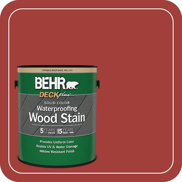 1 gal. #PPU2-16 Fire Cracker Solid Color Waterproofing Exterior Wood Stain