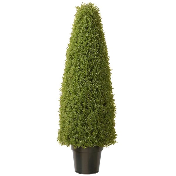 National Tree Company 48 in. Artificial Boxwood Tree with Dark Green Growers Pot