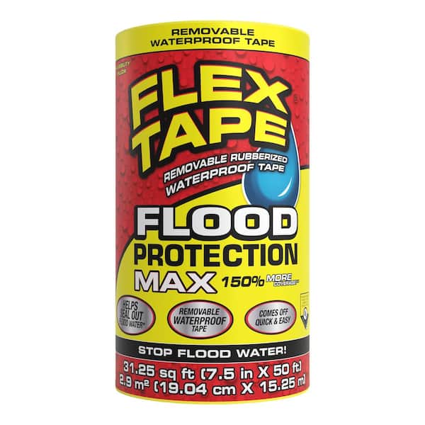FLEX SEAL FAMILY OF PRODUCTS Flex Tape Flood Protection MAX 7.50 in. x 50 ft. (Yellow)