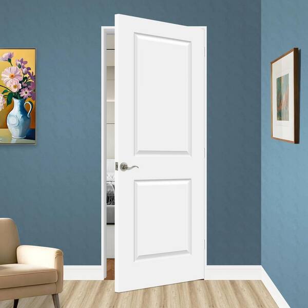 VESEV 34 x 80 in. Pre-drilled White Primed Hollow Core Wood 2