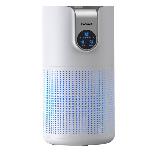 1500 sq. ft. HEPA Room Personal Air Purifier in White with Aromatherapy, Smart Sensor, Timer, and Quiet Operation