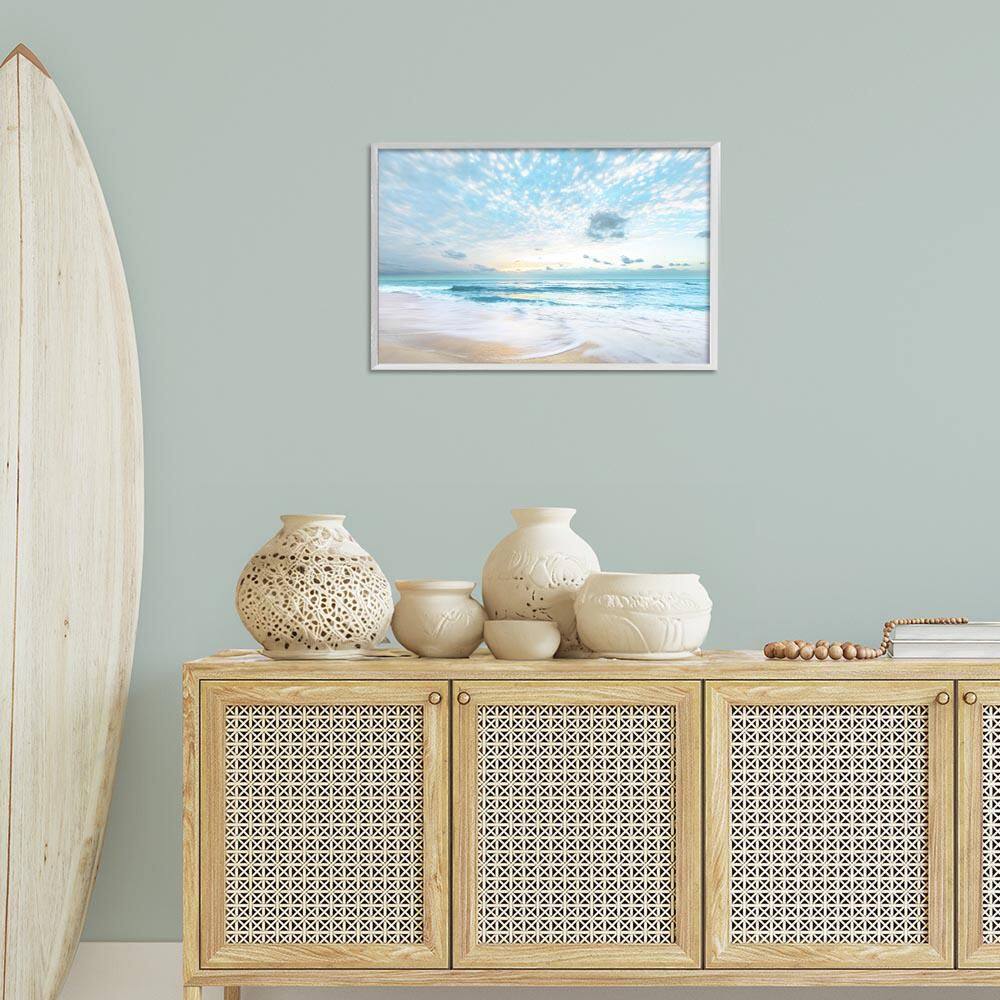 Sun Bleached Ocean Shore by Danita Delimont White Framed Nature Giclee Art Print 16 in. x 24 in. price history on PriceWatchPro