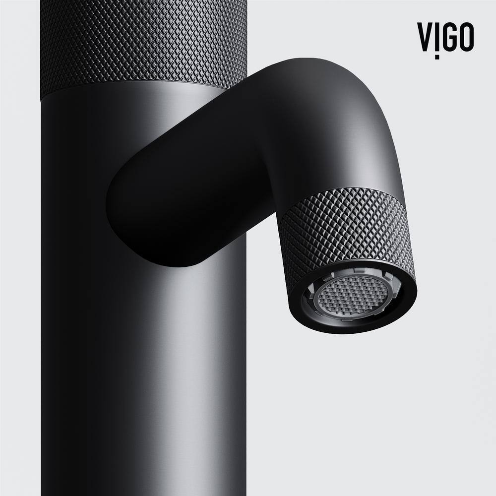 Apollo 7.5'' High-Arc Matte Black Nickel Bathroom Faucet