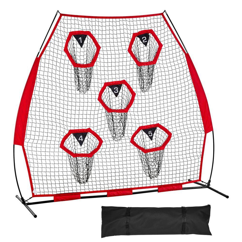 7 x 7 ft. Football Trainer Net with 5 Target Pockets, Knotless Throwing Practice Net with Straps & Carry Case in. Red price history on PriceWatchPro