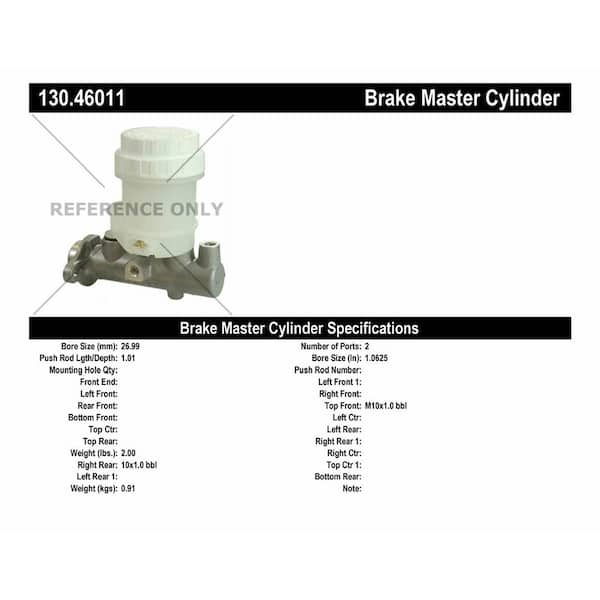 Centric Parts Brake Master Cylinder