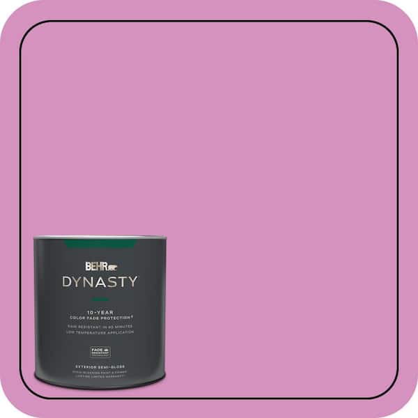 BEHR DYNASTY 1 qt. #680B-4 Pressed Flower Semi-Gloss Enamel Exterior Stain-Blocking Paint & Primer