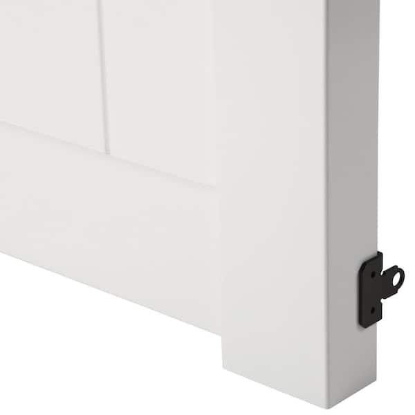 Barrette Outdoor Living Anderson 4 ft. W x 4 ft. H White Vinyl Un-Assembled Fence Gate