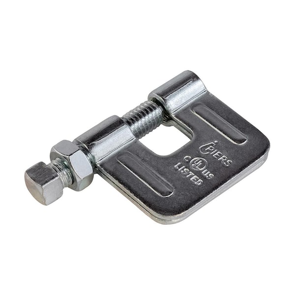 PLUMBFLEX 3/8 in. C-Clamp Rod Anchor for Beam, Electro Galvanized Steel