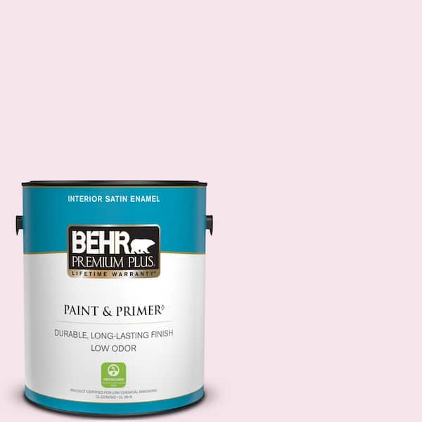 BEHR PREMIUM PLUS 1 gal. #690A-1 Zephyr Satin Enamel Low Odor Interior Paint & Primer