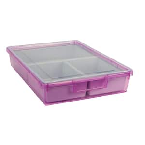 Bin/ Tote/ Tray Divider Kit - Single Depth 3" Bin in Tinted Purple - 1 pack