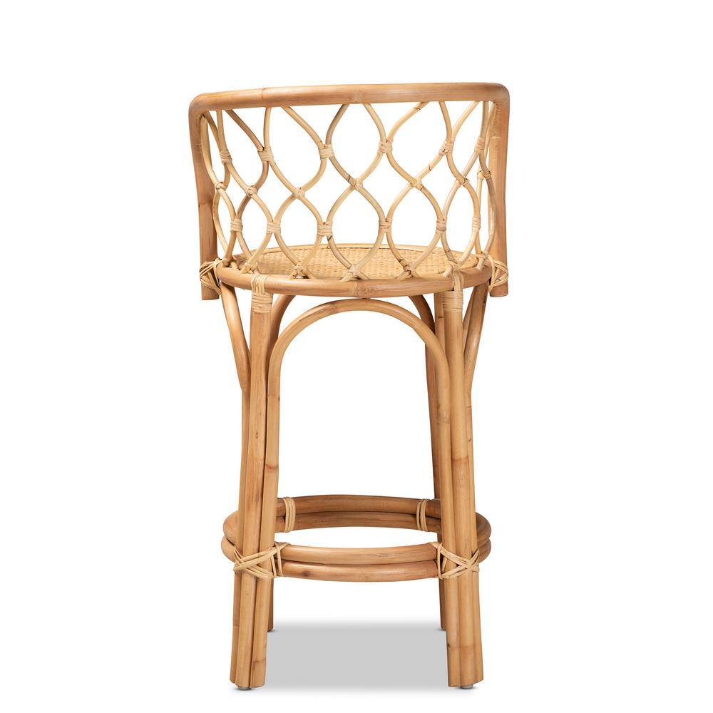 Diana Handmade Bohemian Natural Rattan Counter Stool