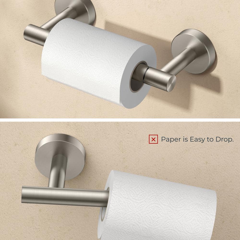 Brushed Nickel Stainless Steel Wall Mounted Toilet Paper Holder