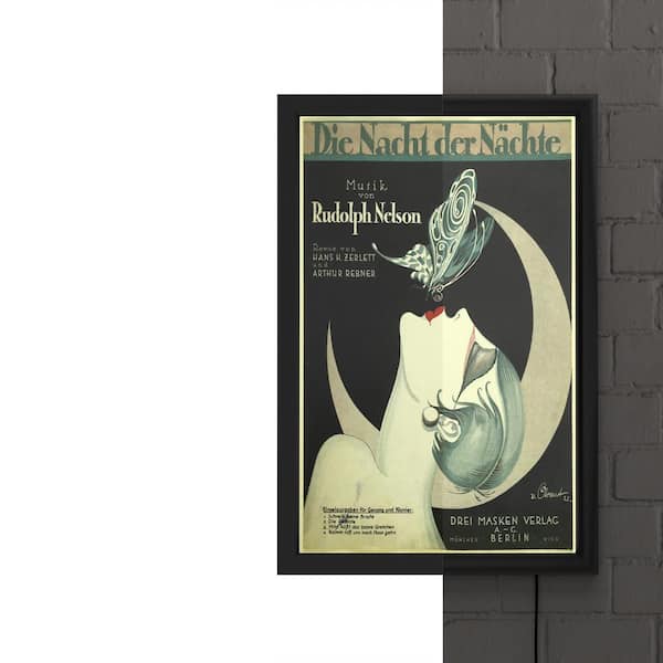 Unknown - Antique Framed French Modernist Art Deco Burlesque
