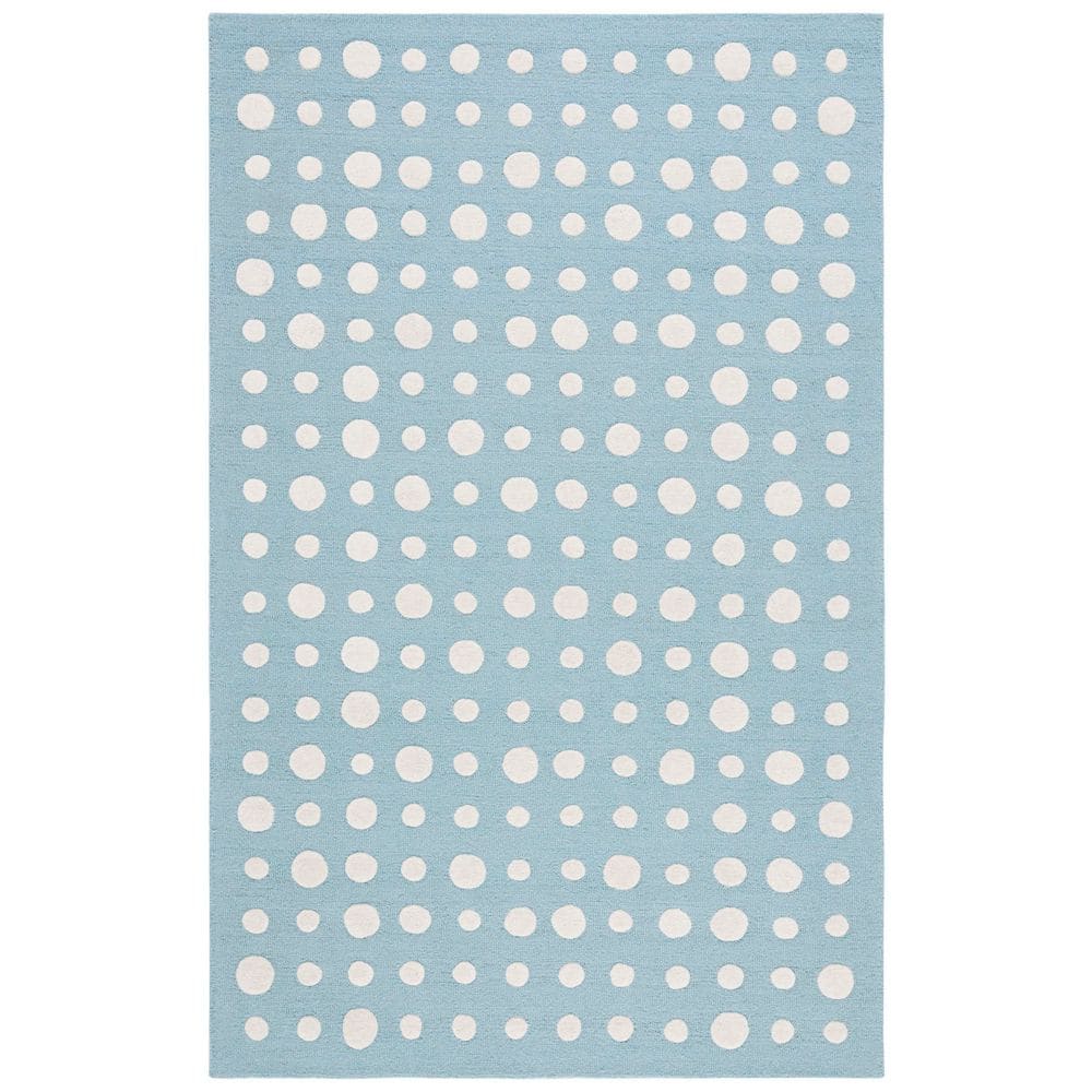 Kids 4 ft. x 6 ft. Blue/Ivory Abstract Polka-Dot Area Rug price history on PriceWatchPro