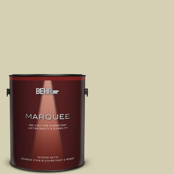 BEHR MARQUEE 1 gal. #MQ6-55 Pale Ivy One-Coat Hide Matte Interior Paint & Primer