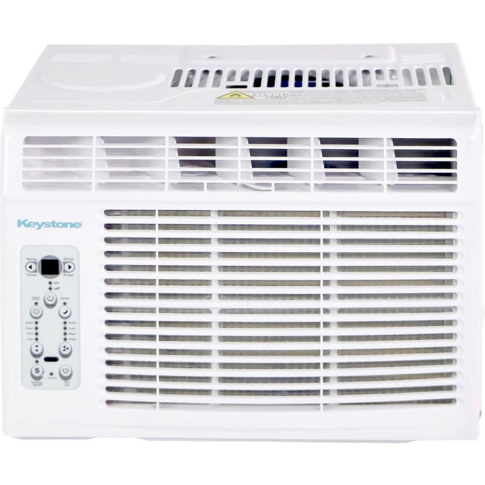 Efficient 5,000 BTU White Window Air Conditioner with Remote Control