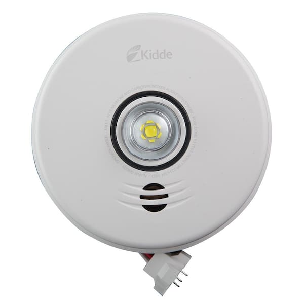 Kidde 10 Year Worry-Free Hardwired Combination Smoke and Carbon Monoxide Detector with LED Strobe Light and Voice Alarm