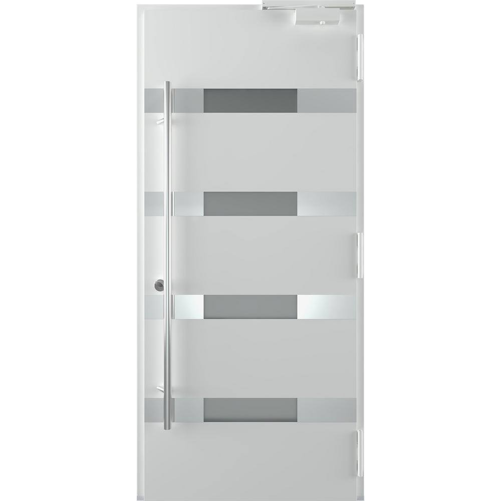 Aura Anthracite and Brown Zinc-Galvanized Steel Screen Door