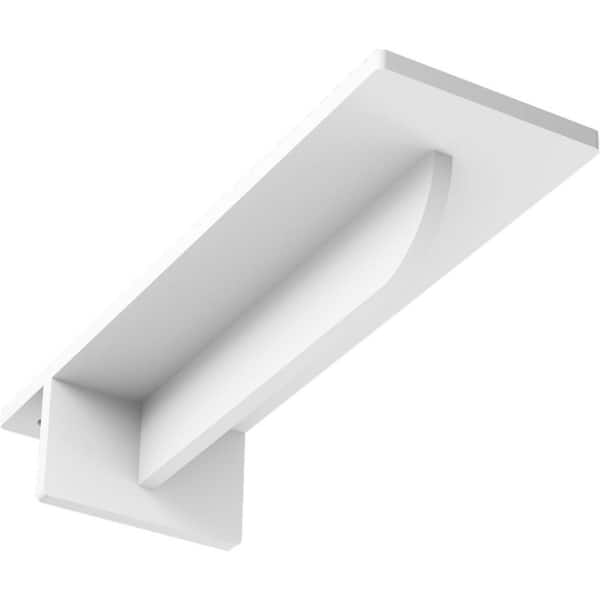 Ekena Millwork 2 in. x 3 in. x 10 in. Steel White Primer Heaton Bracket