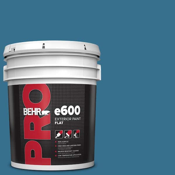 BEHR PRO 5 gal. #M490-6 Living Stream Flat Exterior Paint