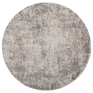 Emojy Chi Wheat 7 ft. 10 in. x 7 ft. 10 in. Round Area Rug