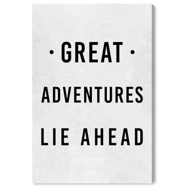 The Oliver Gal Artist Co. 10 in. x 15 in. 'Great Adventures Lie 