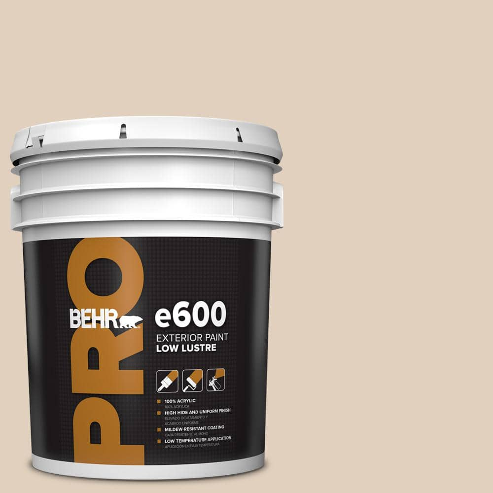 BEHR PRO 5 gal. #N240-2 Adobe Sand Low Luster Exterior Paint PR62005 ...