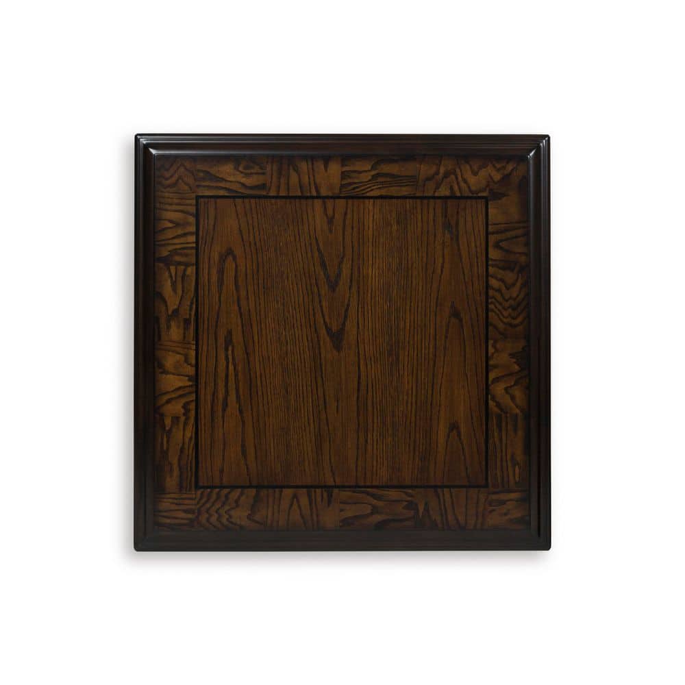 Maylee 26 in. Dark Brown Square MDF End Table - thumbnail 4