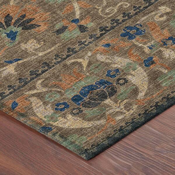 Chantille Machine Washable Indoor/Outdoor Abstract ACN2480 Chocolate 2 ft. x 3 ft. Accent Rug