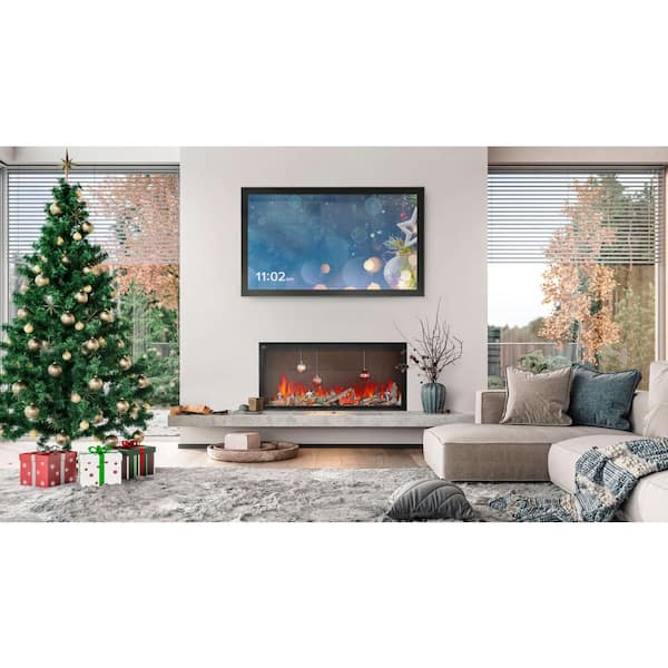 Astound 50 in Wall Mount Built-In Electric Fireplace in Black