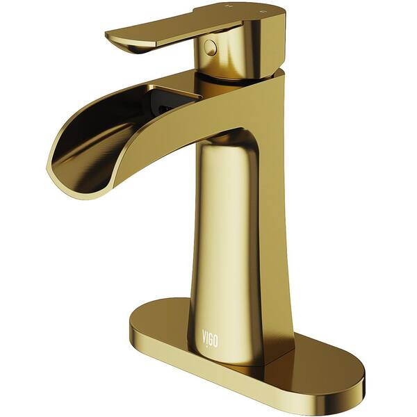 VIGO Paloma Single Handle SingleHole Bathroom Faucet Set with Deck