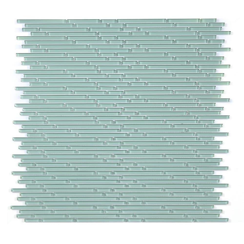 New Era Green Glossy Glass Mosaic Tile