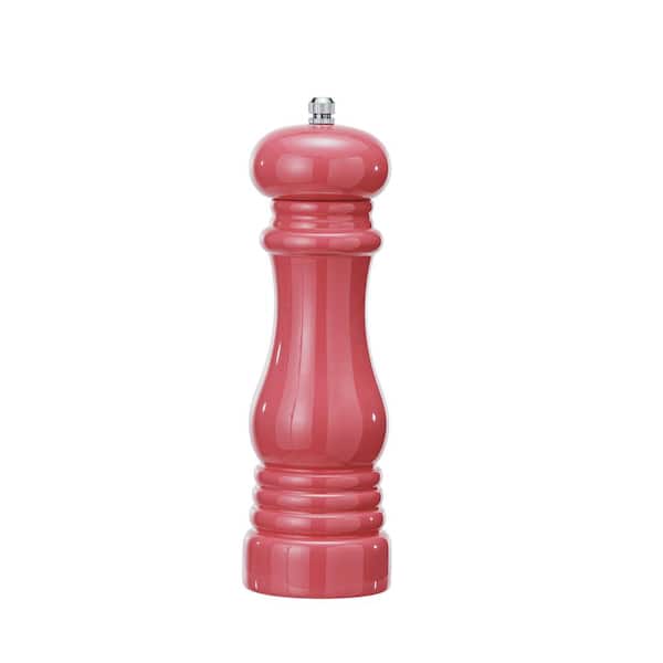 Storied Home Pink Rubberwood Elegance Pepper Mill